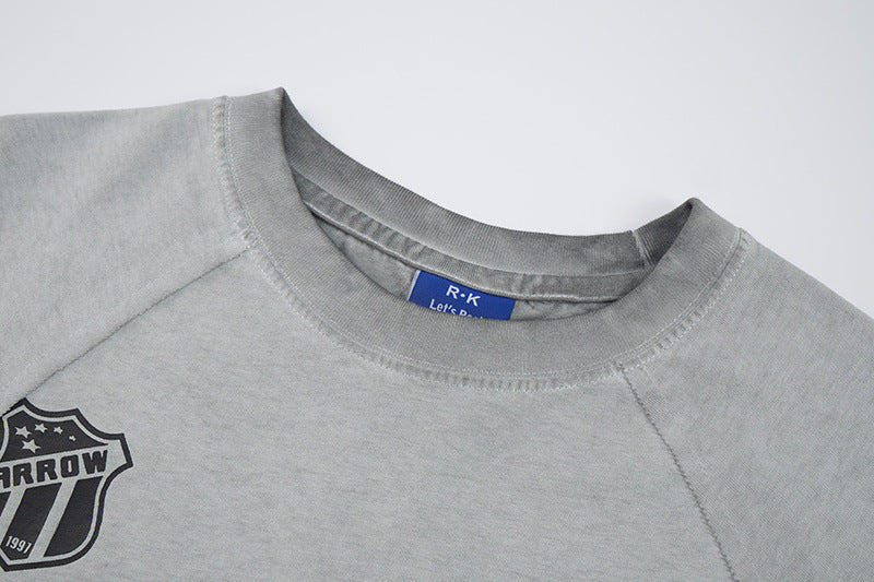 Washed Logo Print Short Sleeve T-Shirt