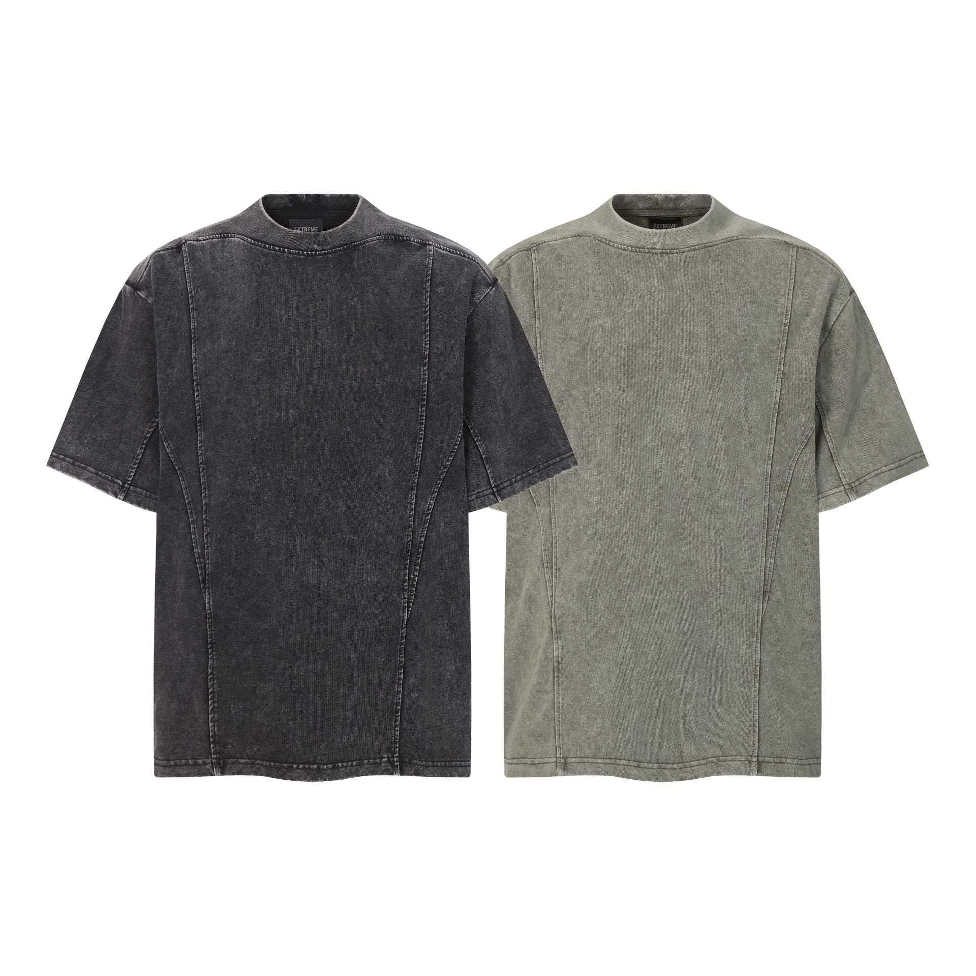 Washed Panel Short Sleeve T-Shirt