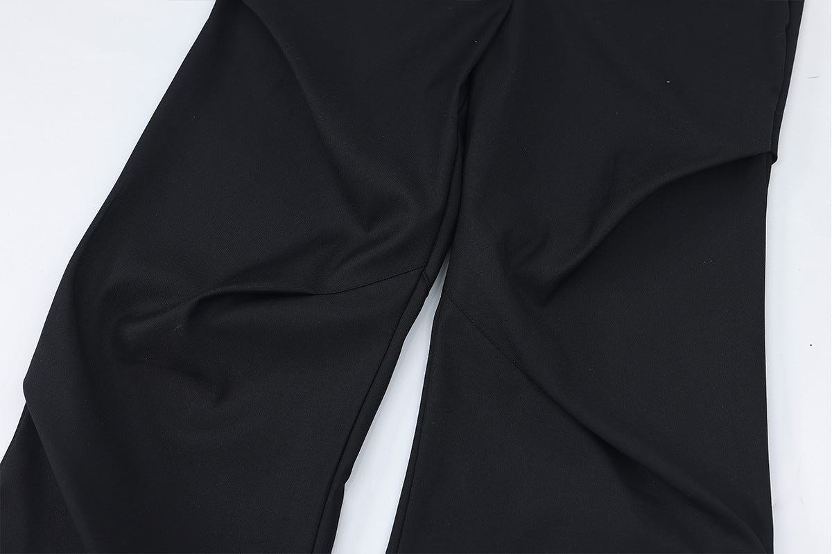 Pleats Flare Pants