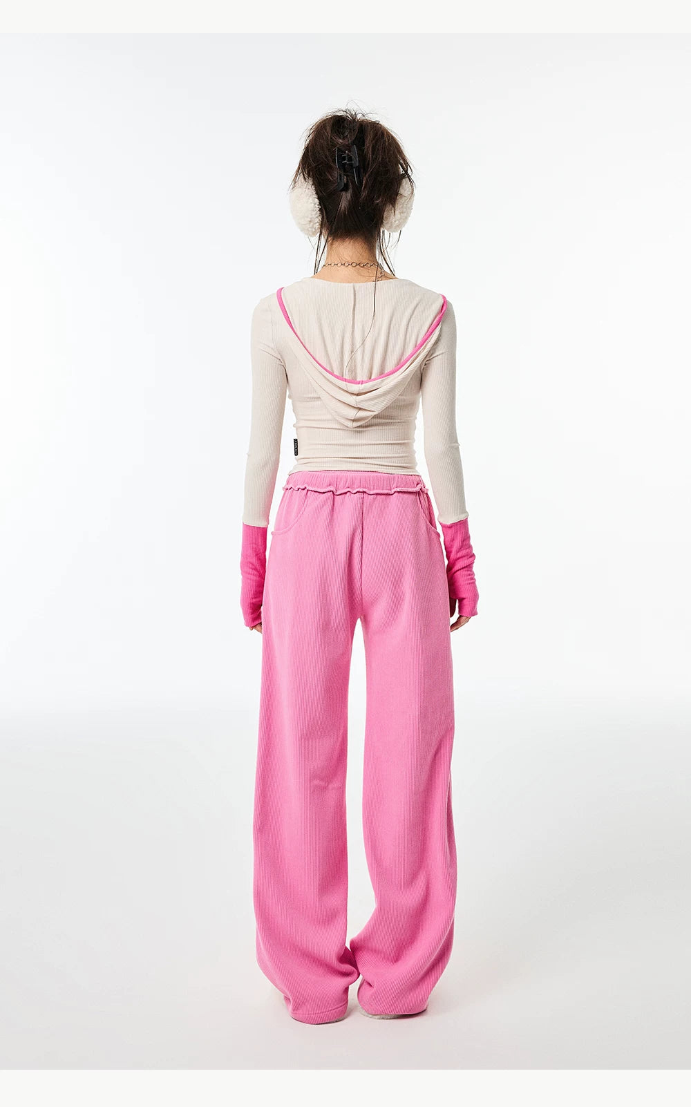 High Waist Sporty Straight Sweatpants