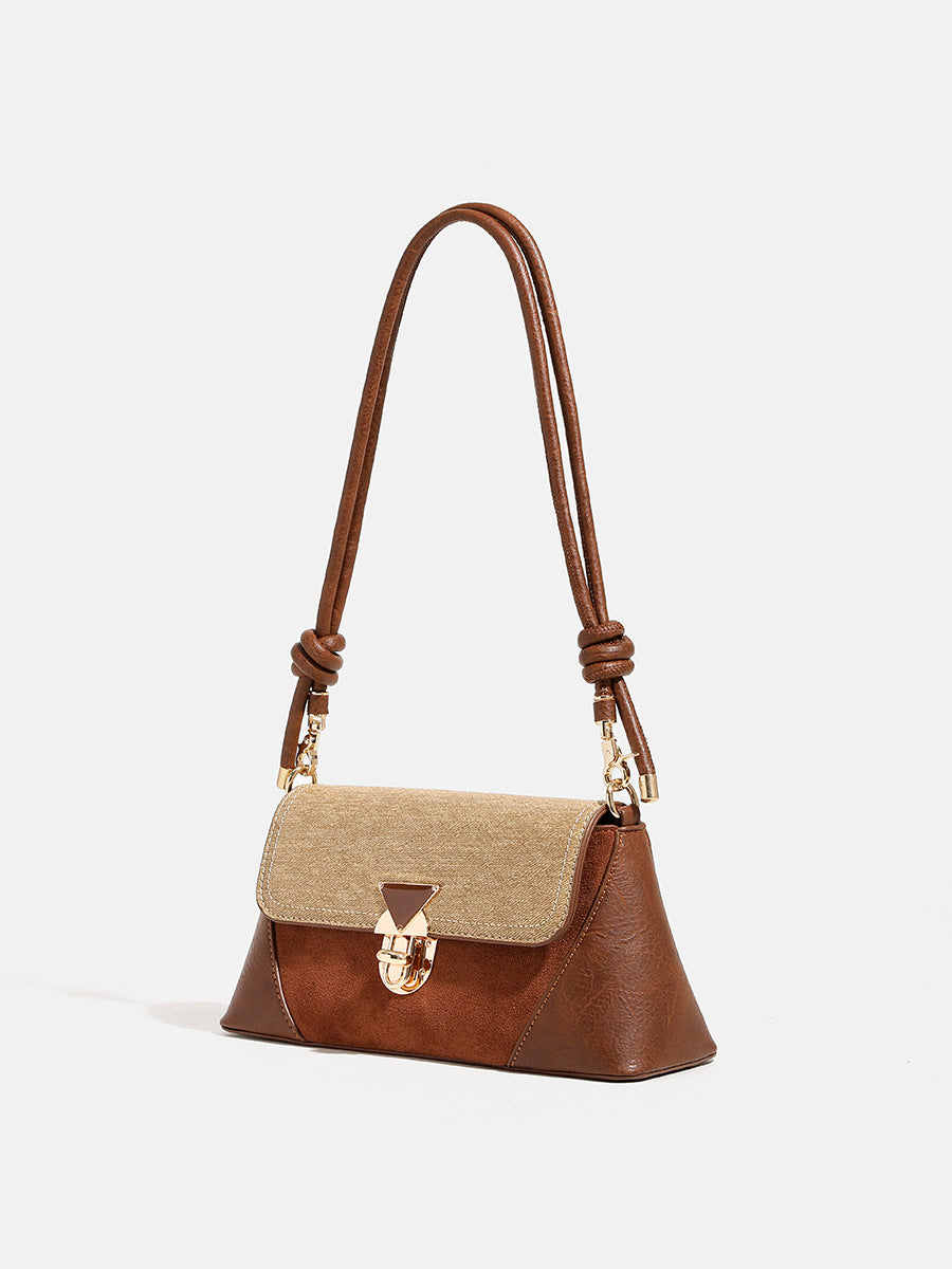 High-End Commuter Baguette Shoulder Bag