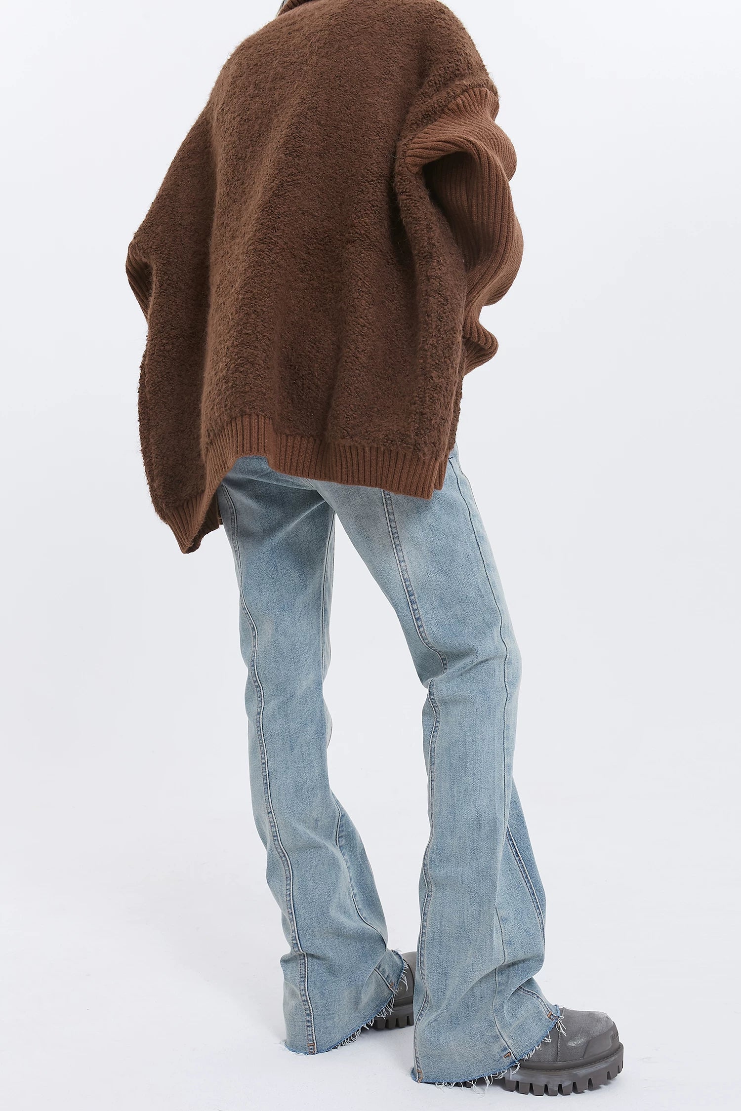Fade Seam Flare Denim Jeans