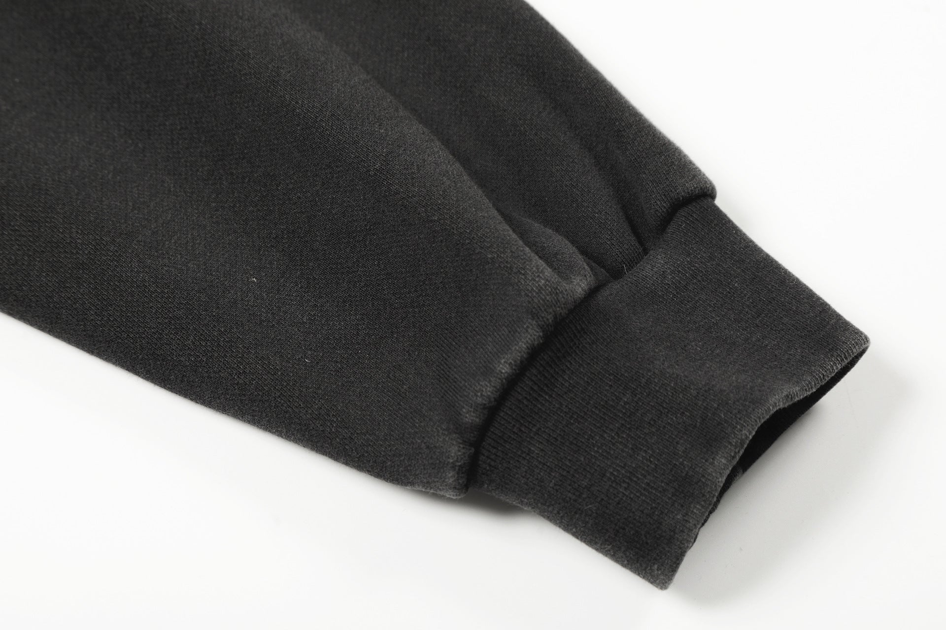 Heavyweight Rivet Washed Damage Zipper Hoodie