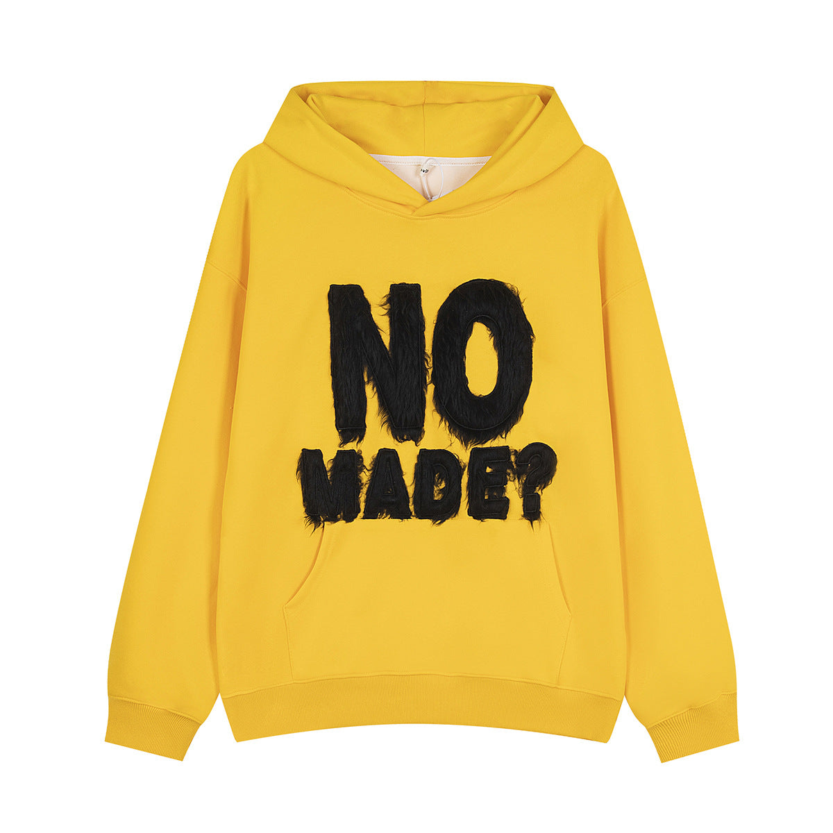 NO MADE Fur Patchwork hoodie