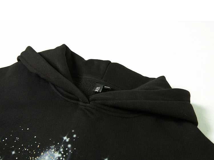 Thick Print Oversize Hoodie