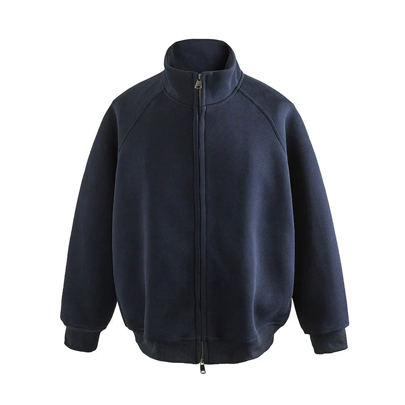 Heavyweight Double Ziper Sweatshirt