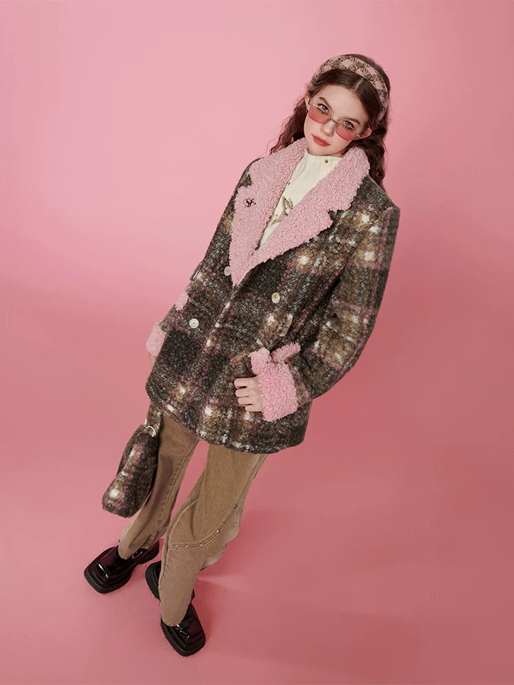 Plaid Mid-Length Coat