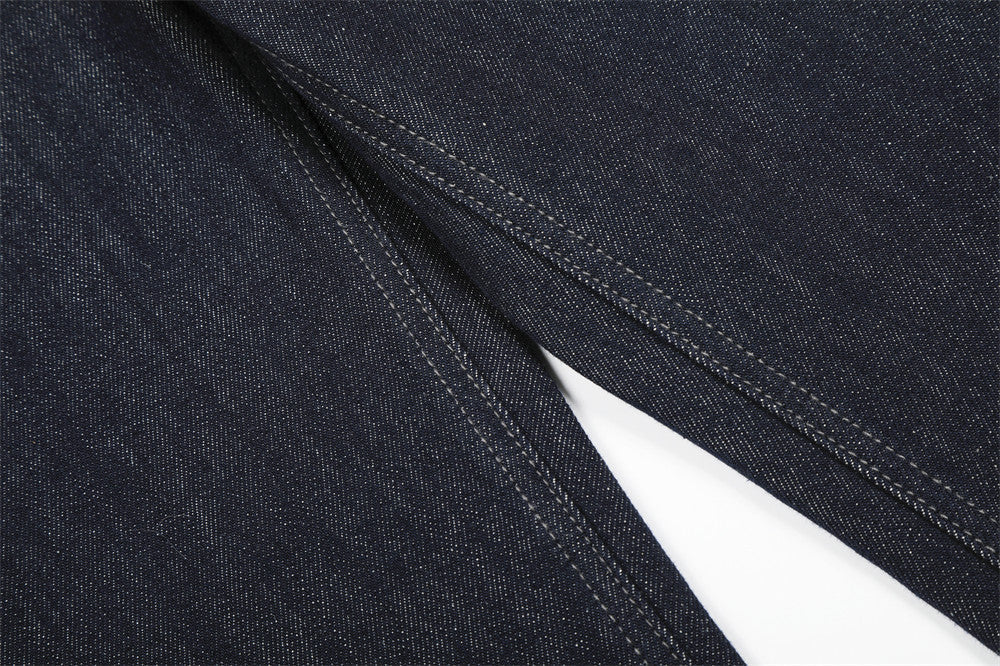 Musical Embroidery Wide-Leg Jeans