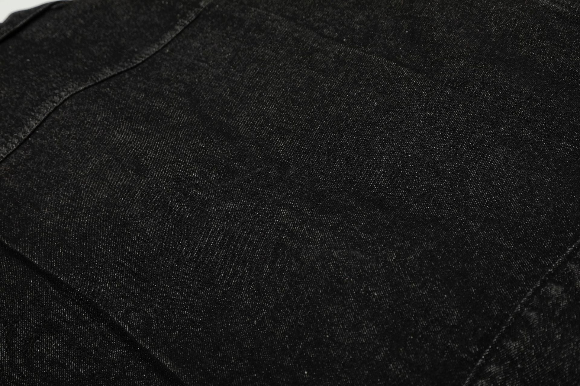 Raw Denim Pleats Metal Buckle Jacket