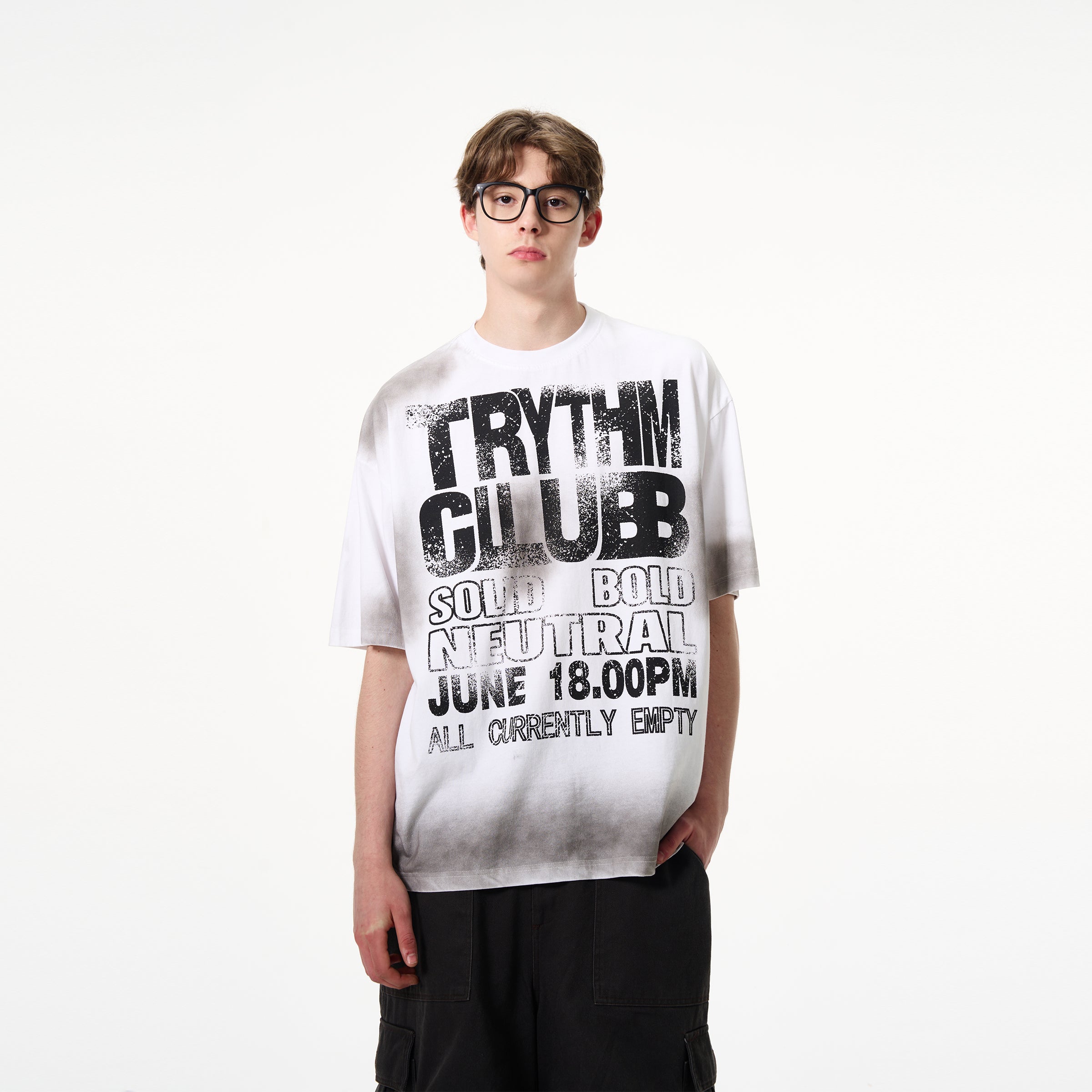 Camiseta con estampado de club retro