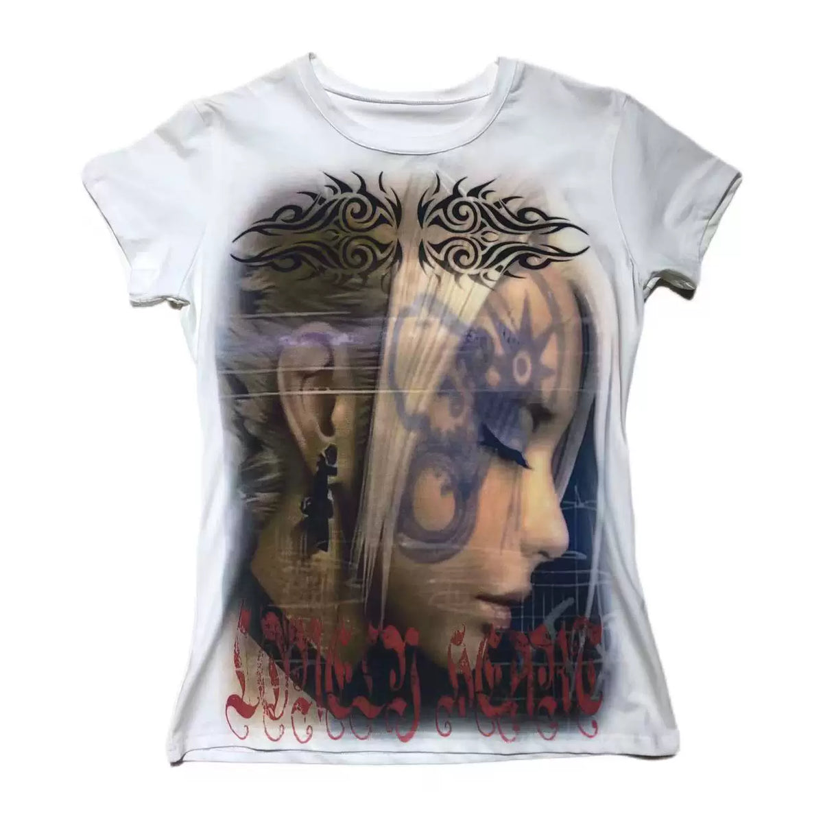 Tattoo Face Girl Short Sleeve T-Shirt