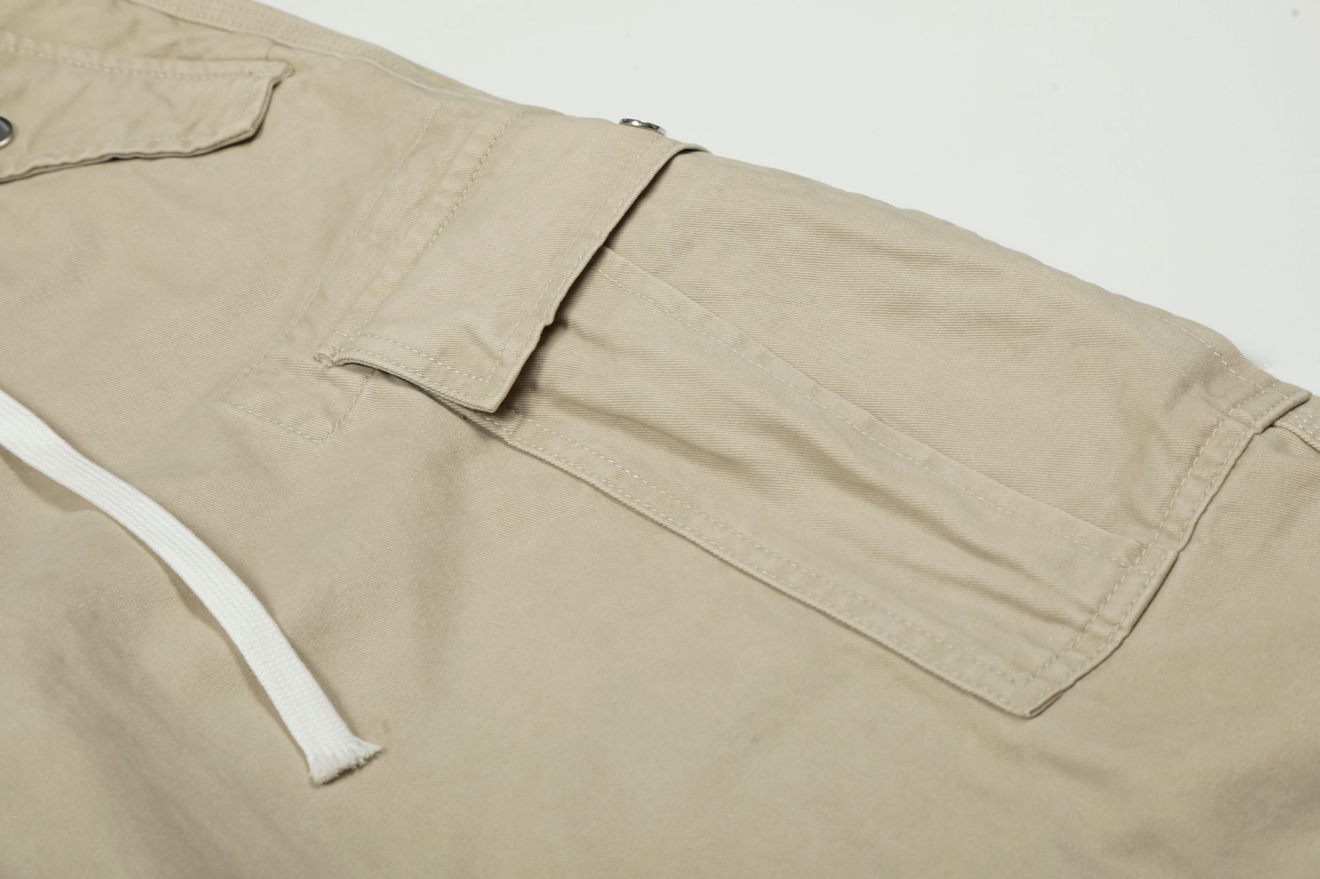 Drawstring Cargo Wide Leg Pants