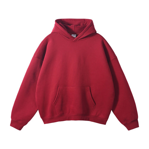Conjunto de Moletom Oversize de Gramatura Alta: Blusão e Calça - vermelho / S / principal
