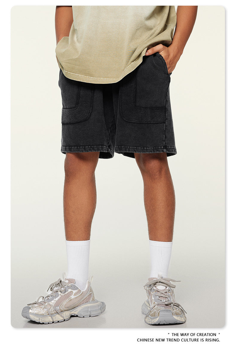 Washed Heavyweight Short Sleeve T-Shirt & Short Sweatpants Setup