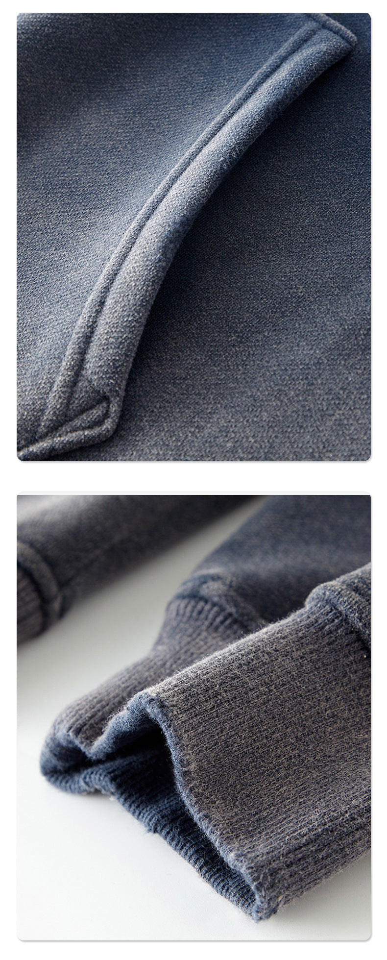 Fleece Lining Spray-dye Damage Oversize Sweatshirt