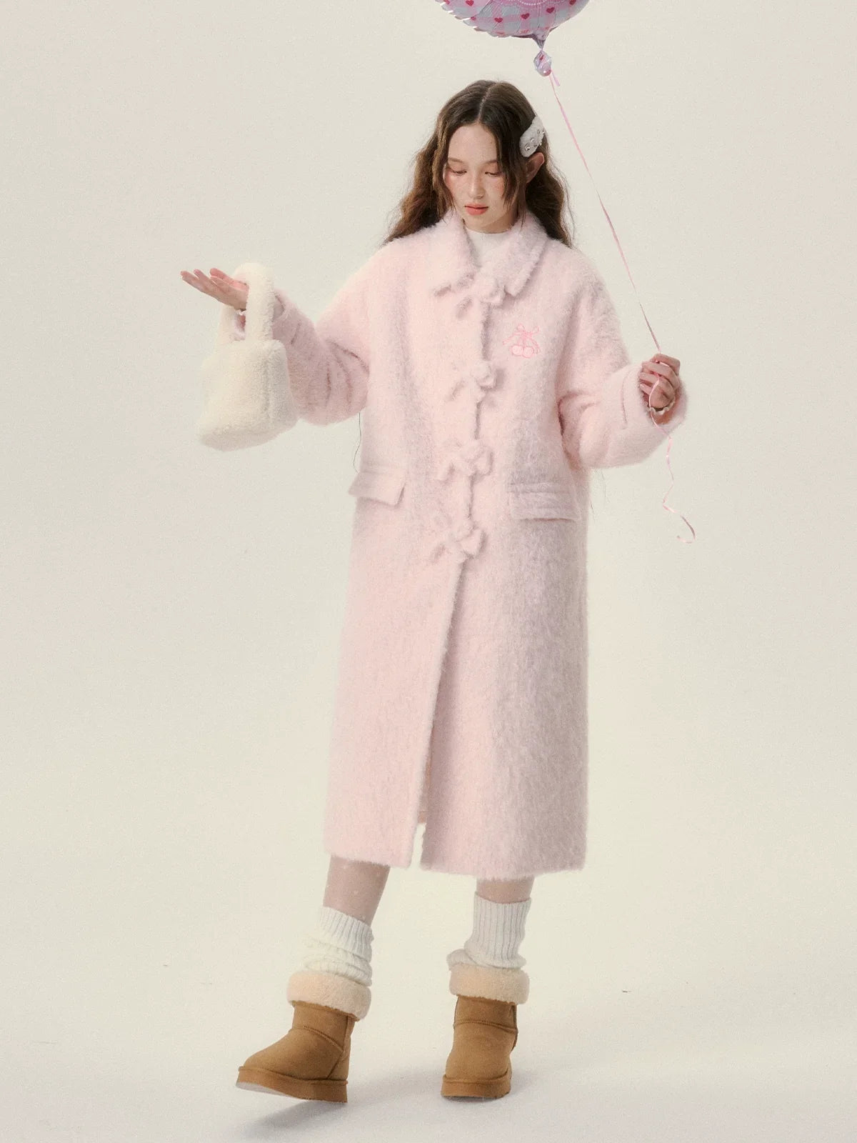 Mid-Length Thick Fake Fur Coat