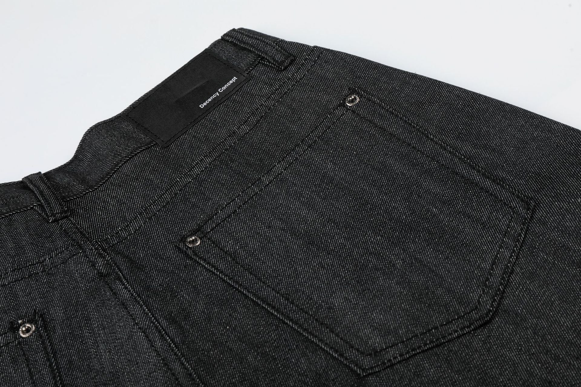 Raw Denim Rivet Wide Leg Jort