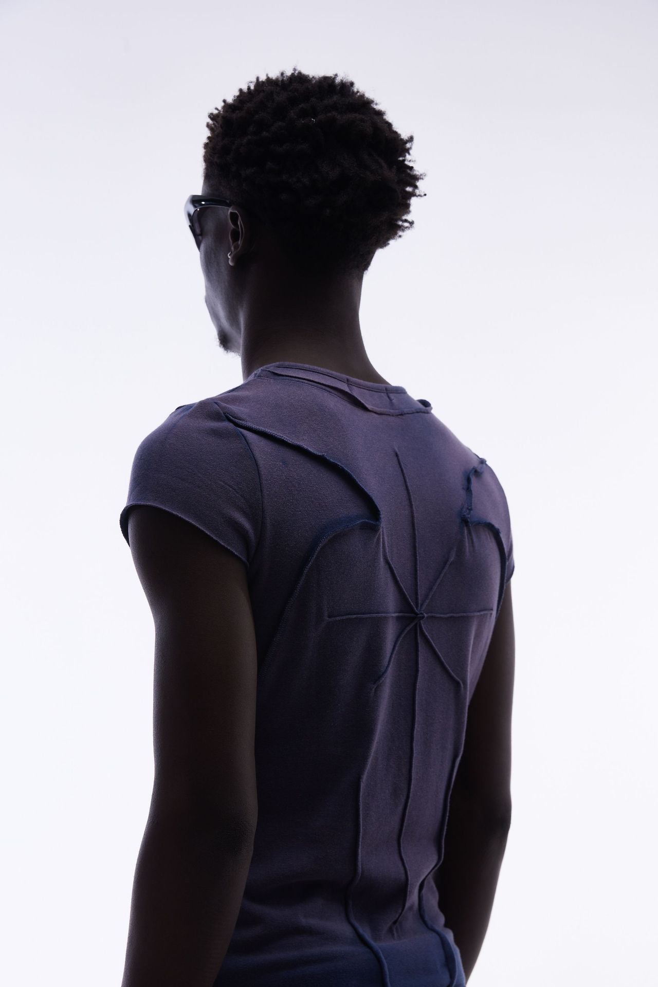 Washed Deconstruction Layered Short Sleeve T-Shirt
