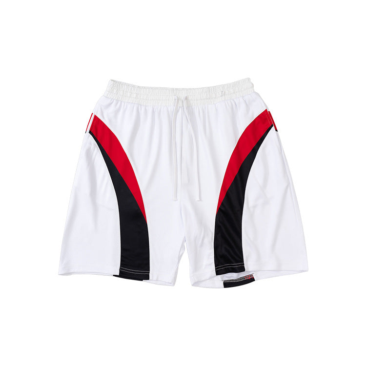 Mesh Patchwork Oversize Short Pants