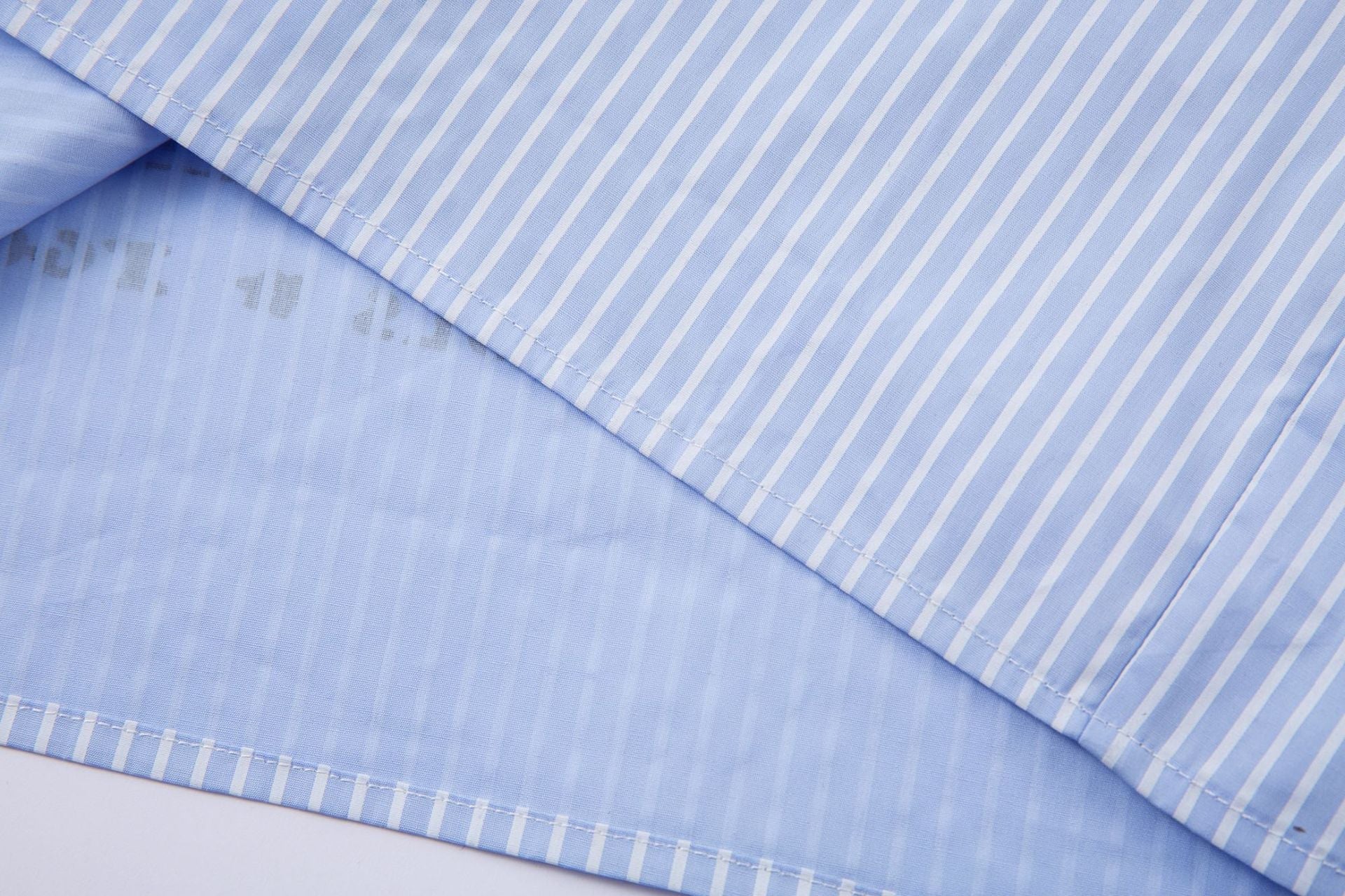 Fake Layered Stripe Print Long Sleeve Shirt