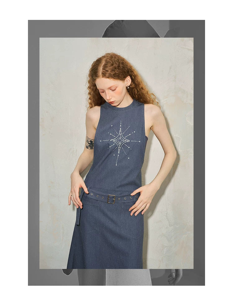 Glitter Design Long Dress