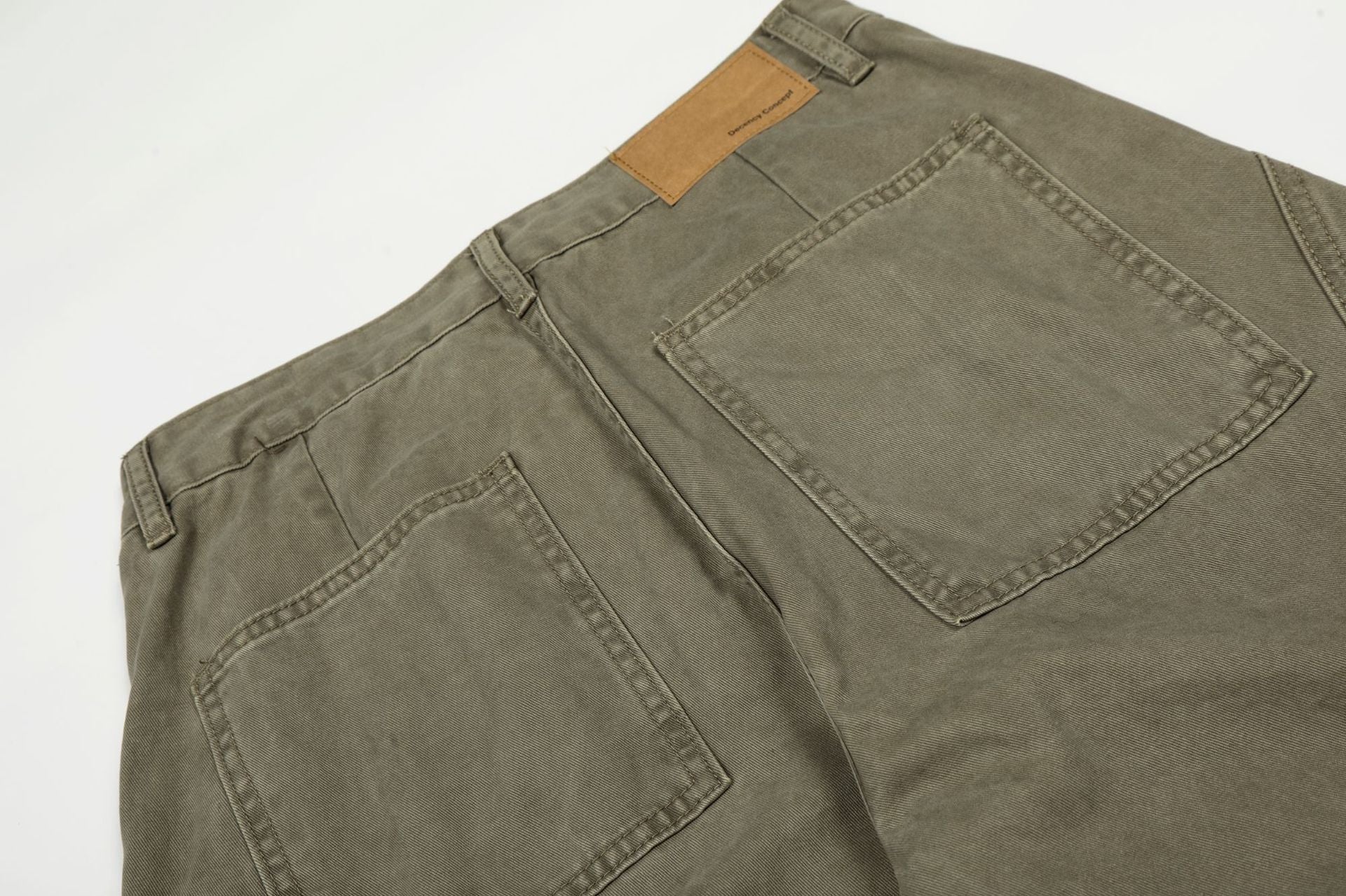 Washed Multi Pocket Curved Cargo Pants