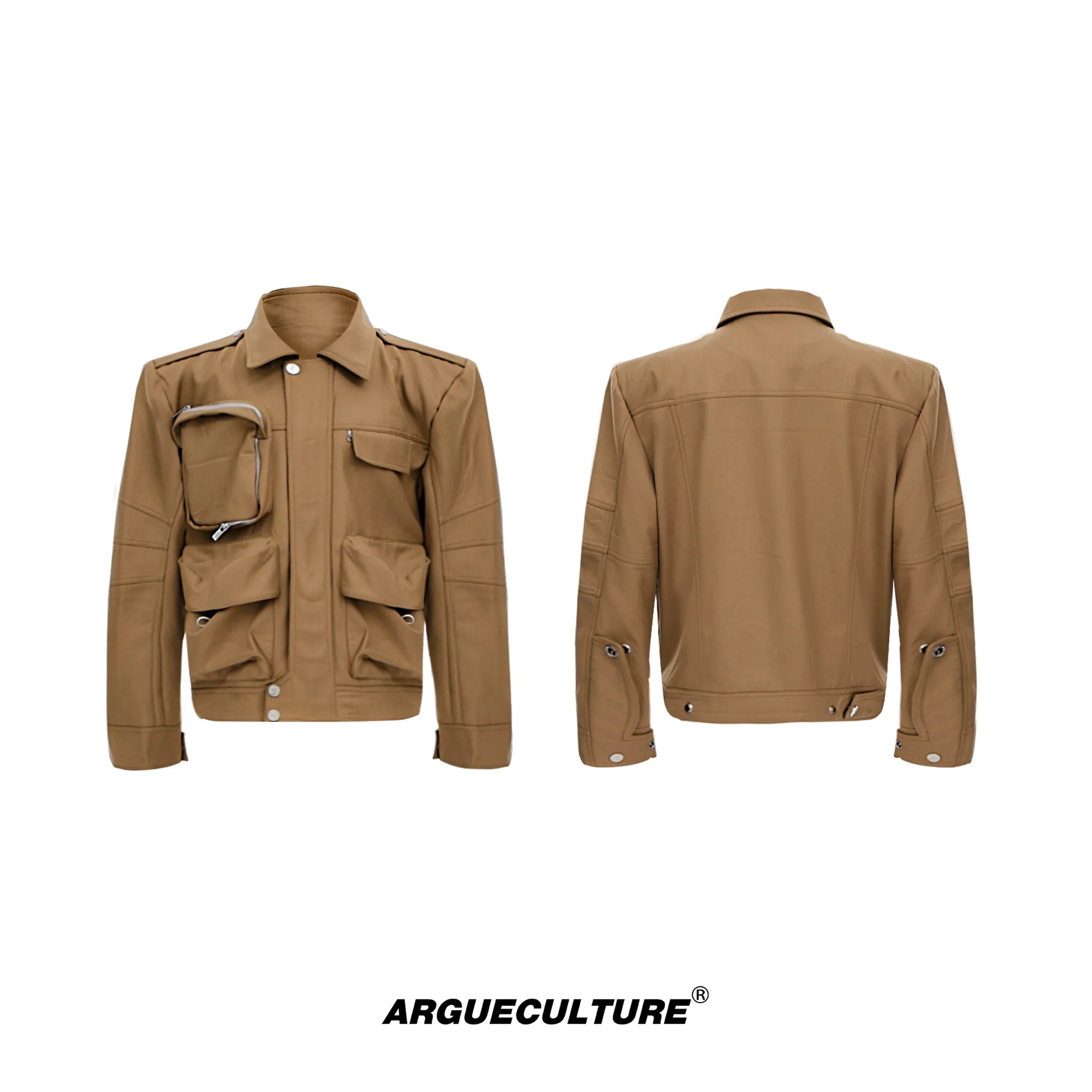 Multi Pocket Workwear Short Jacket
