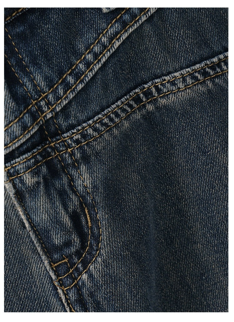 Y2K High Waist Nostalgic Wide Leg Women's Jean