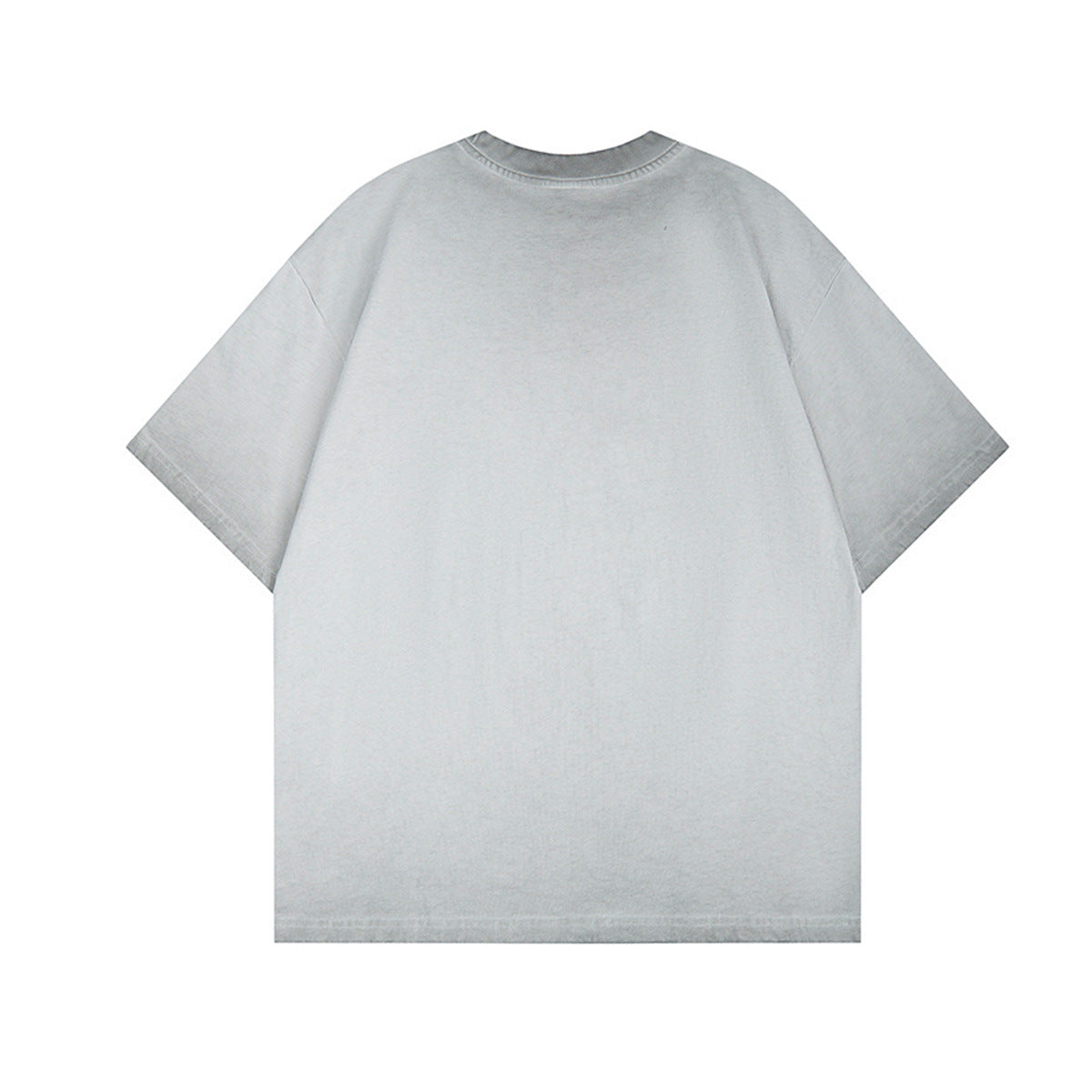 Washed Portrait Print Short Sleeve T-Shirt
