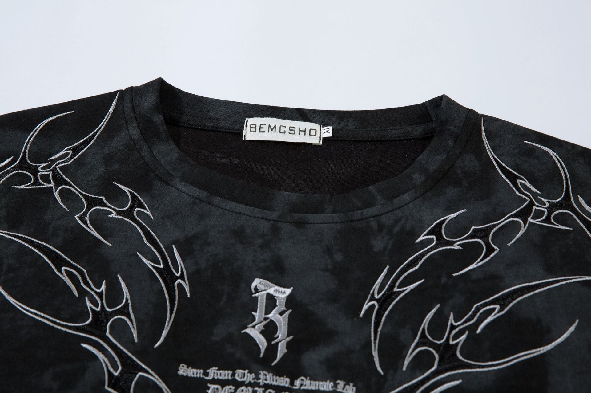 Washed Thorn Print Short Sleeve T-Shirt