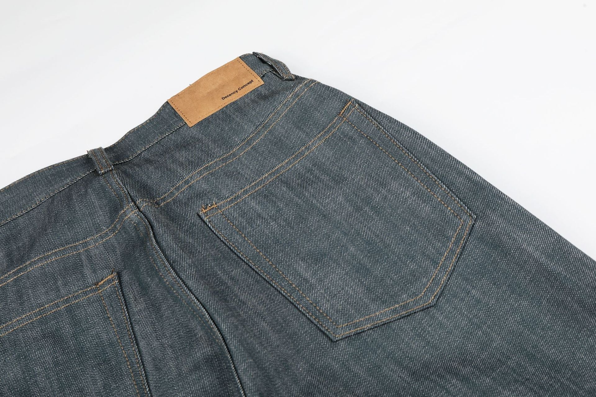 Raw Wide Leg Denim Jeans