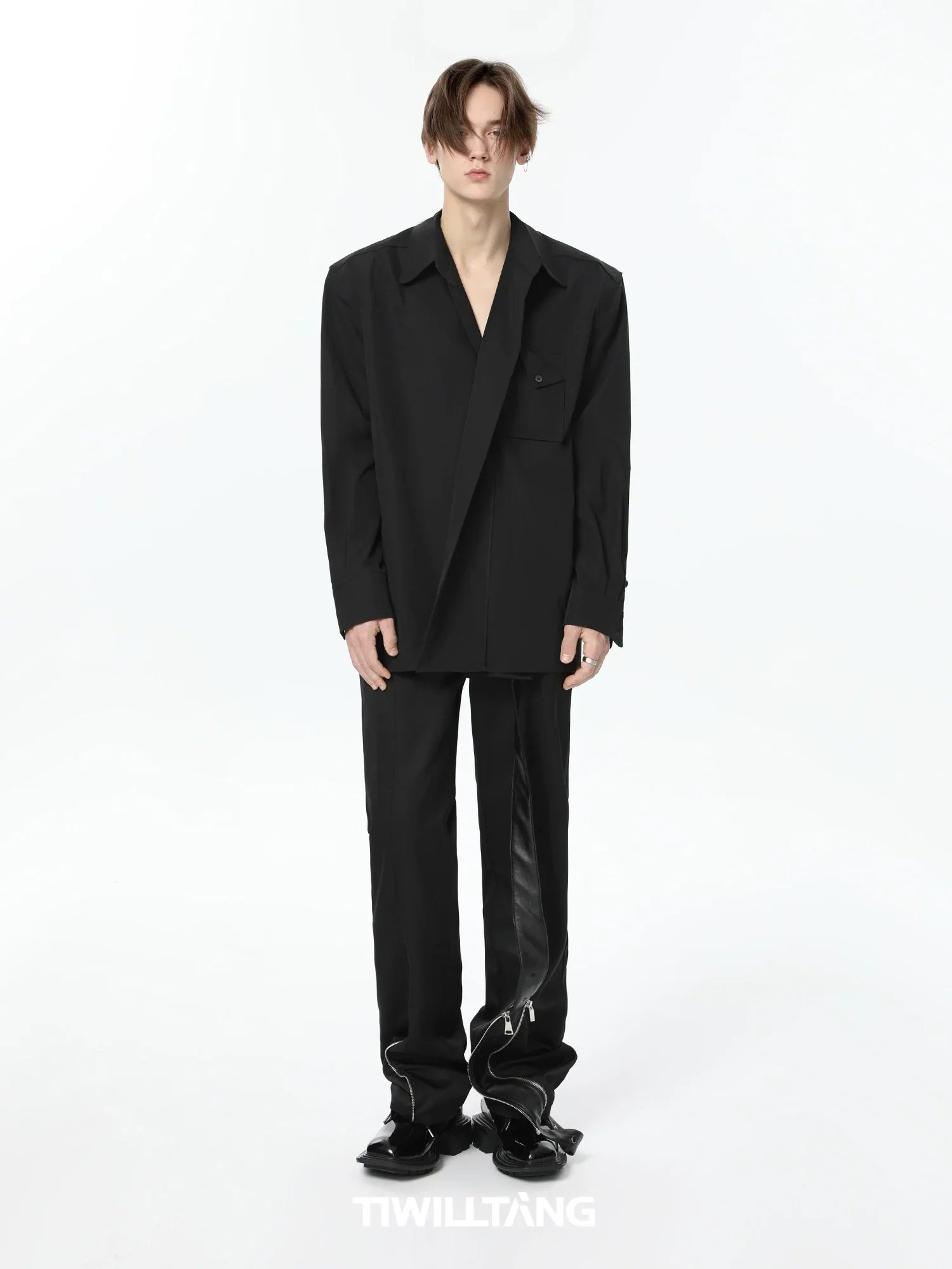 3D Structure Long Sleeve Shirt