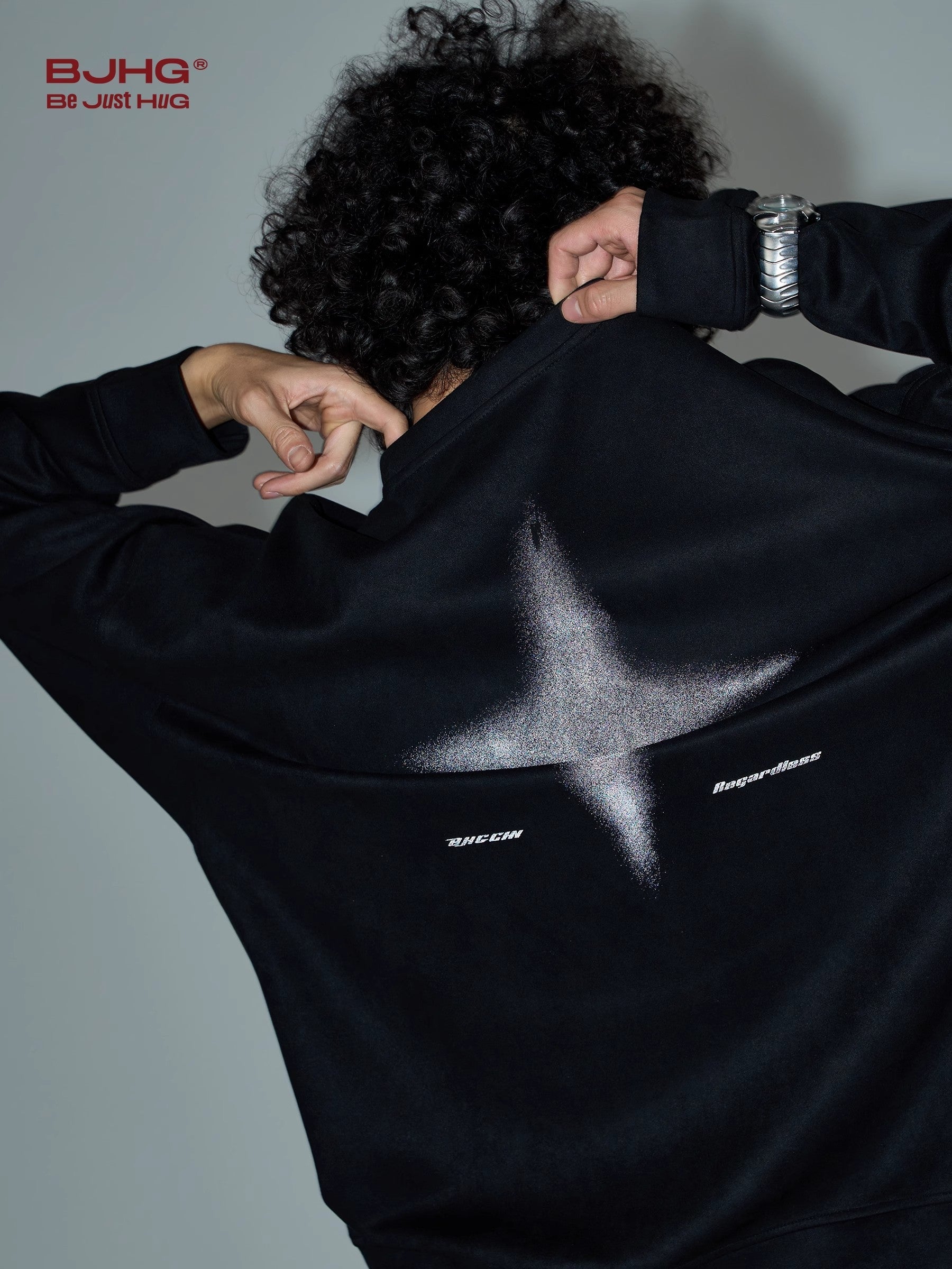 Overize Suede Round Neck Sweatshirt