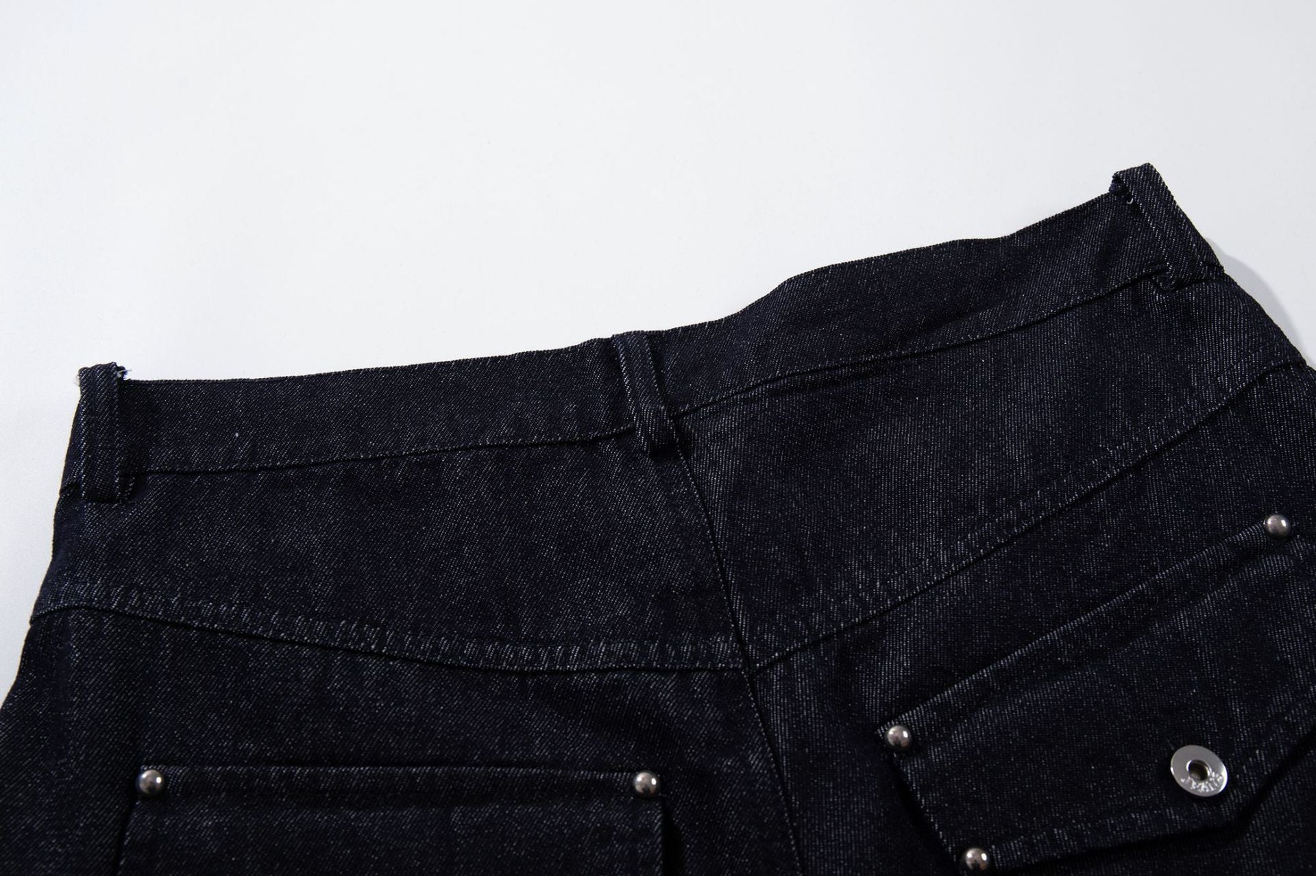 Raw Denim Deconstruction Wide Leg Denim Jeans
