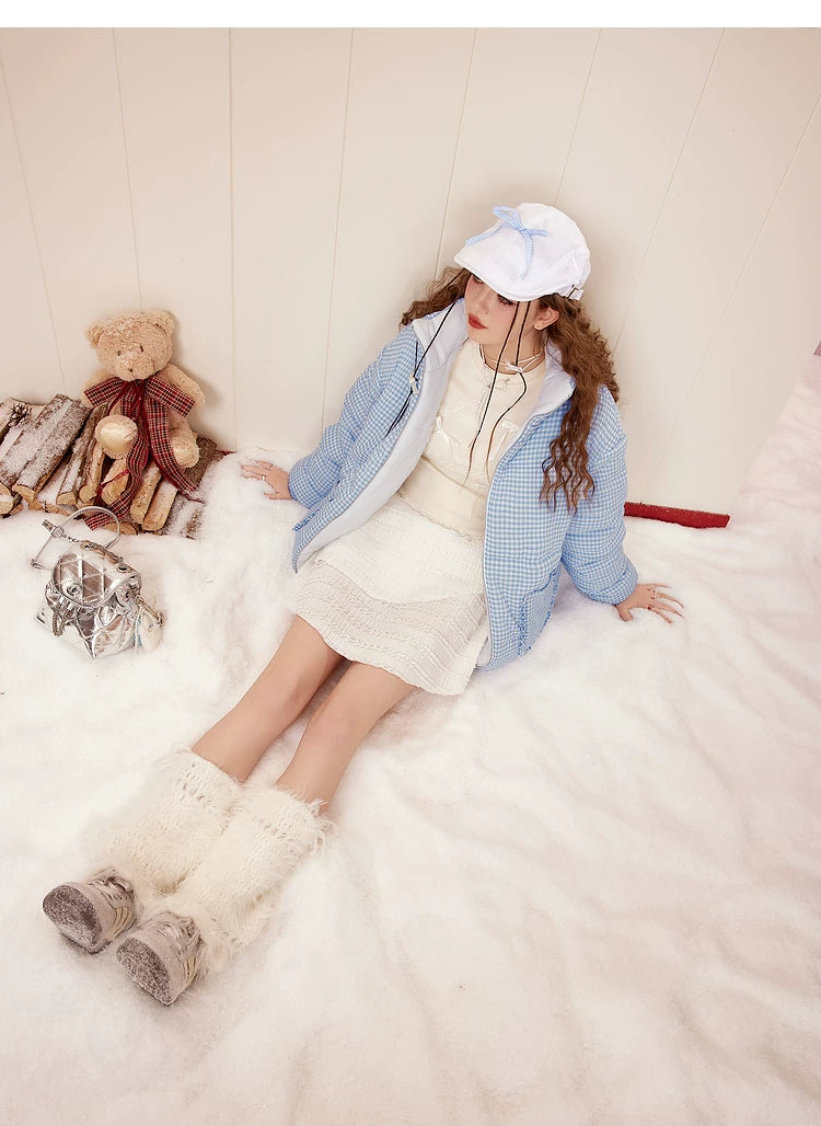 Reversible Stand Neck Puffer Jacket