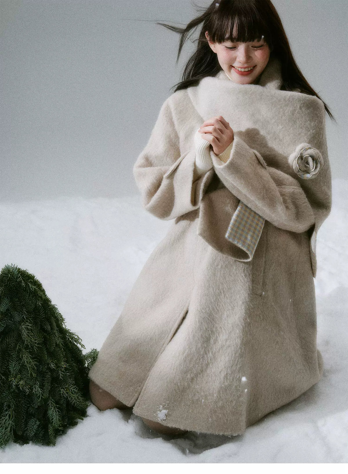 Flower Accent Coat