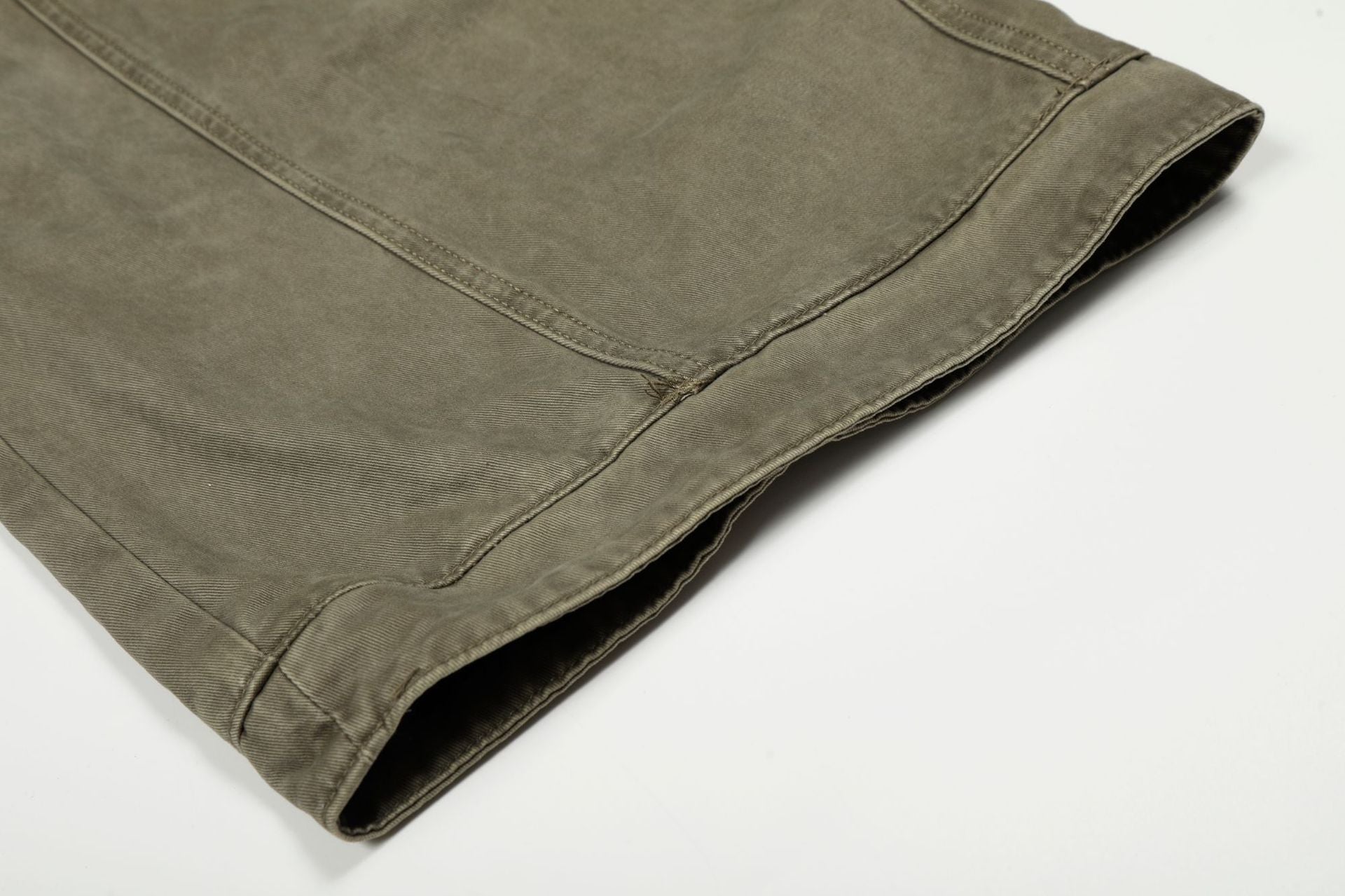 Washed Multi Pocket Curved Cargo Pants