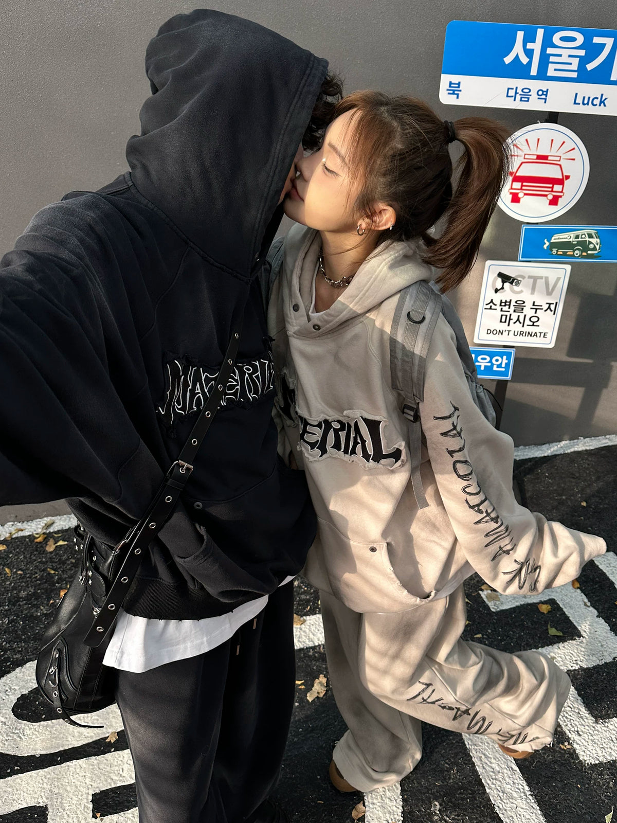 Patchwork Oversize Hoodie