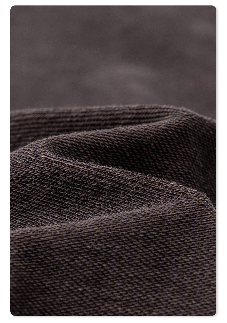 Washed Basic Round Neck Sweatshirt