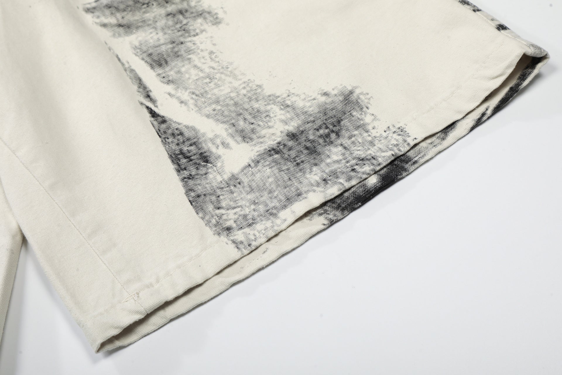 Brush Paint Cropped Pants