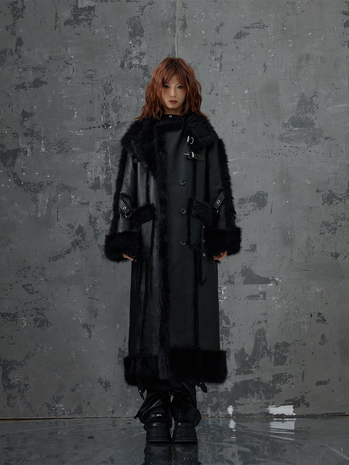Heavy Thickened Fake Fur Shearling Coat