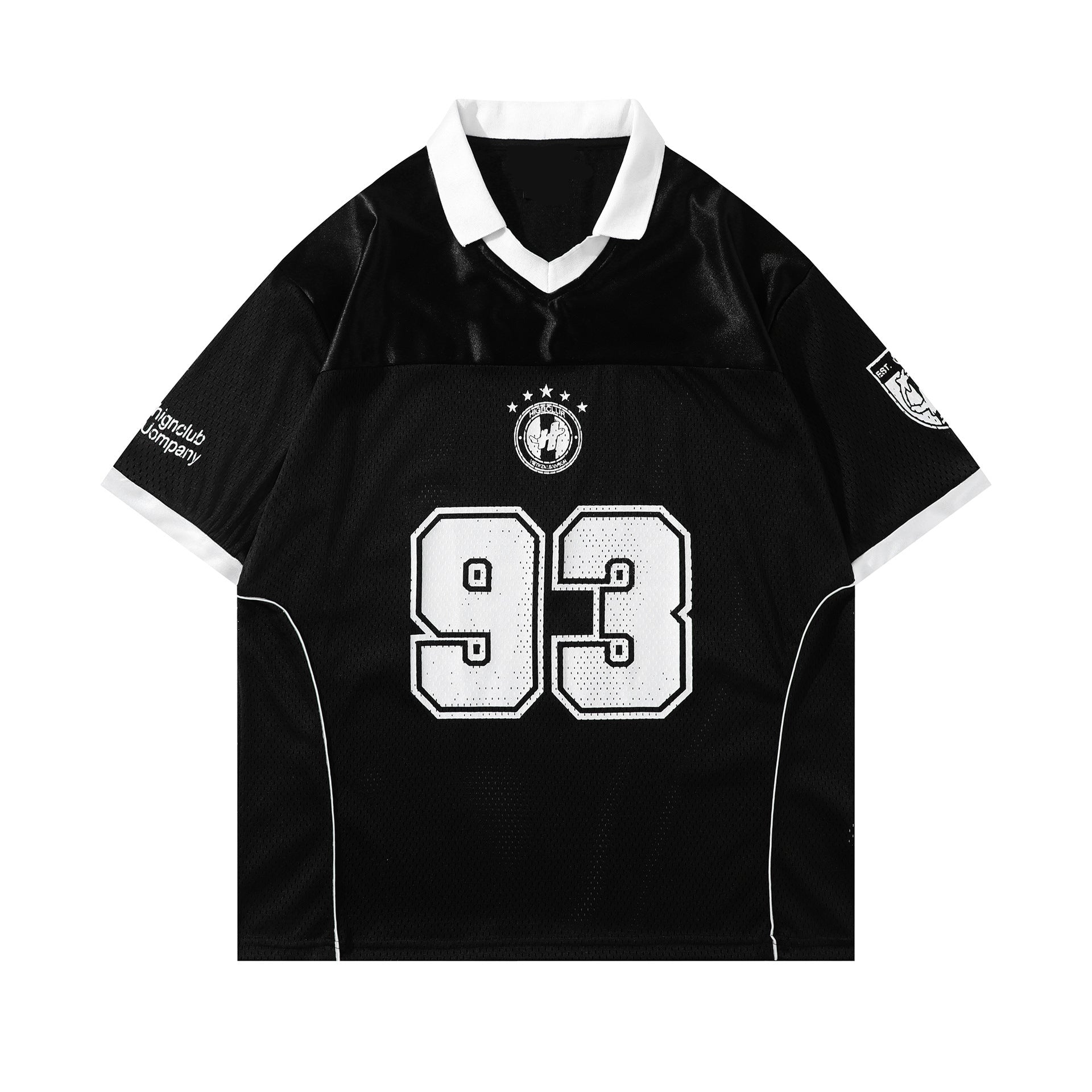 Campus Style Polo Collar Jersey