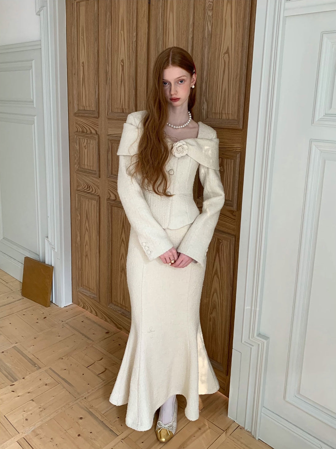 White long skirt