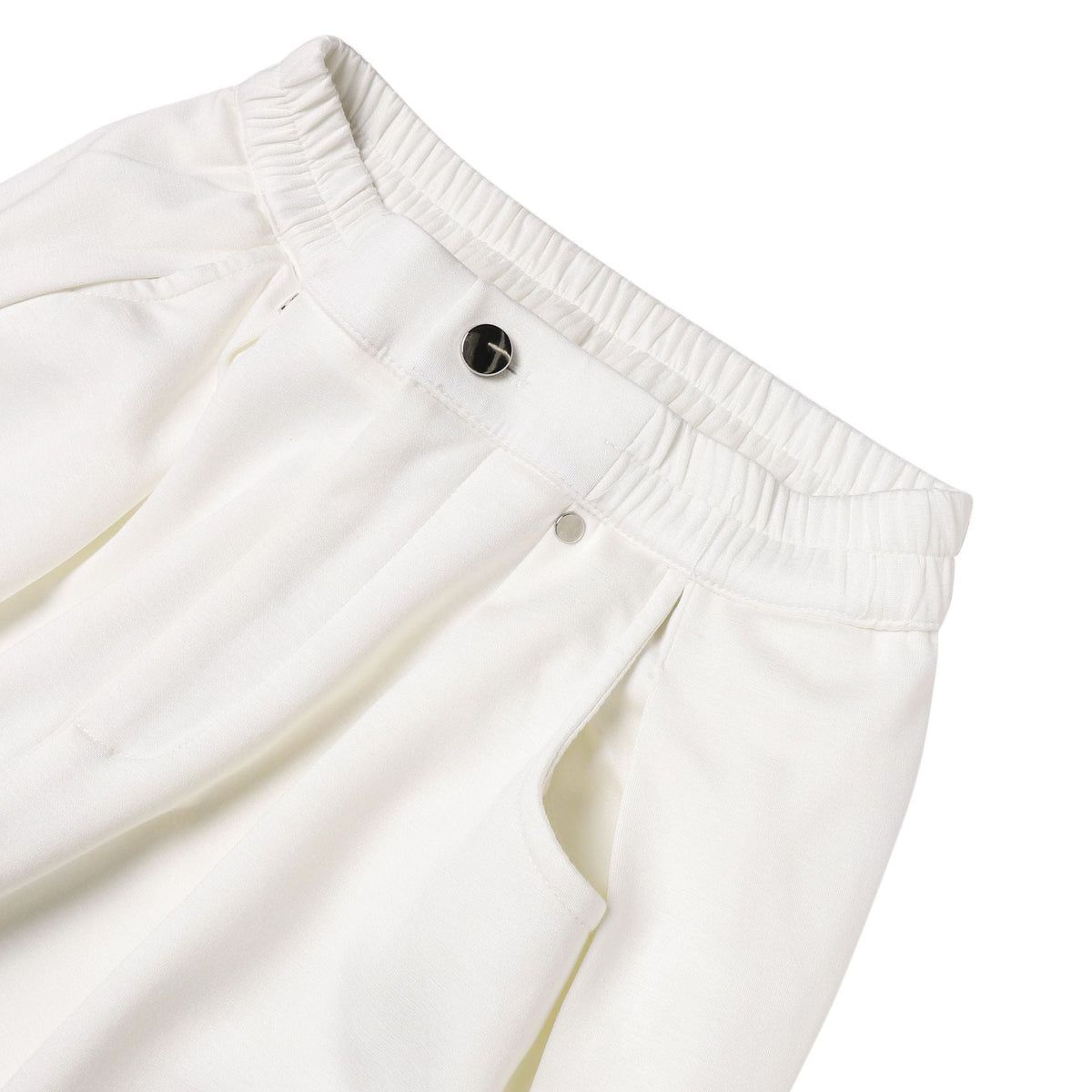 Pleats Draped Straight Sweatpants