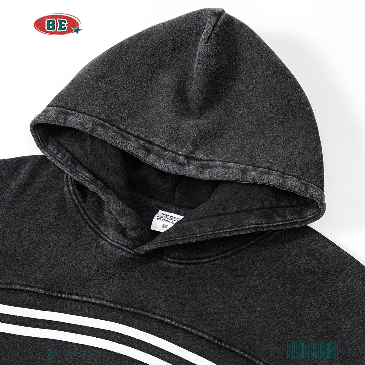 Contrast Color Line Hoodie & Sweatpants Setup