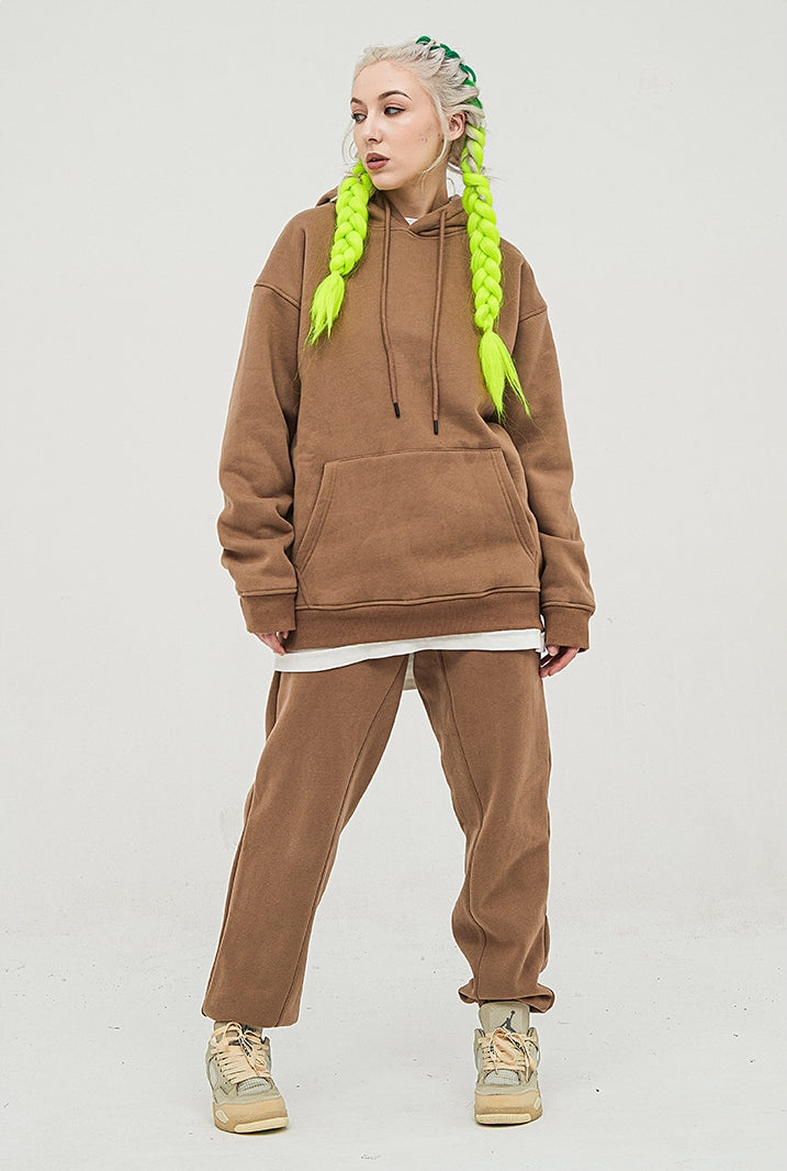 brown hoodie