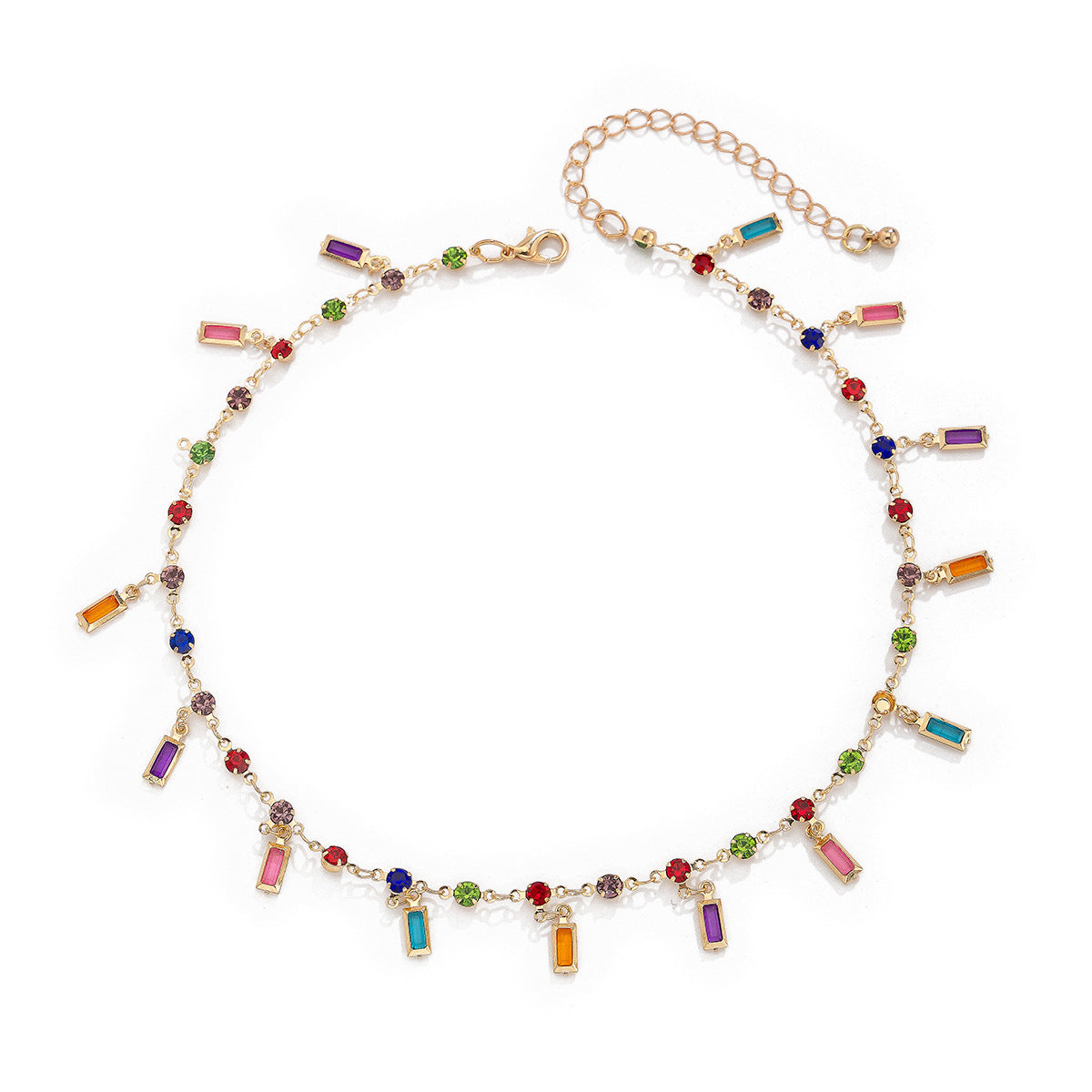 Gemstones Pendants Clavicle Chain