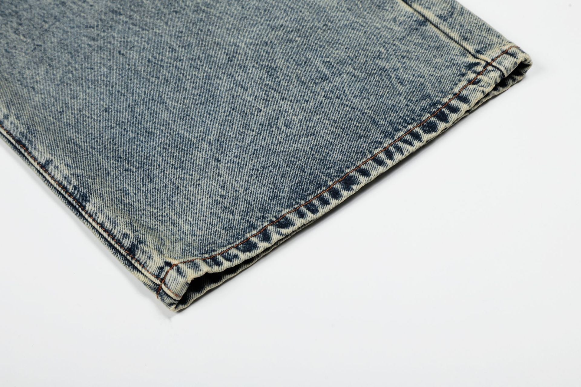 Deconstruction Patchwork Wide Leg Denim Jeans