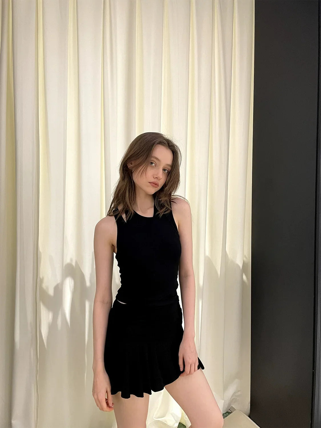 Ballet Pleated Slimming Short Skirt
