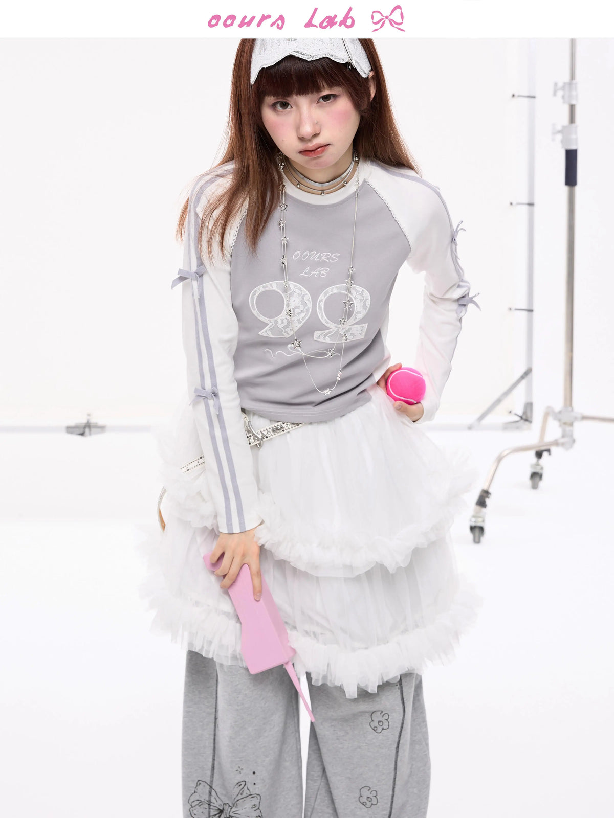 Asymmetrical Heavy Tulle Puff Short Skirt